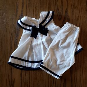 Rare Editions 12 Months Sailor Outfit EUC